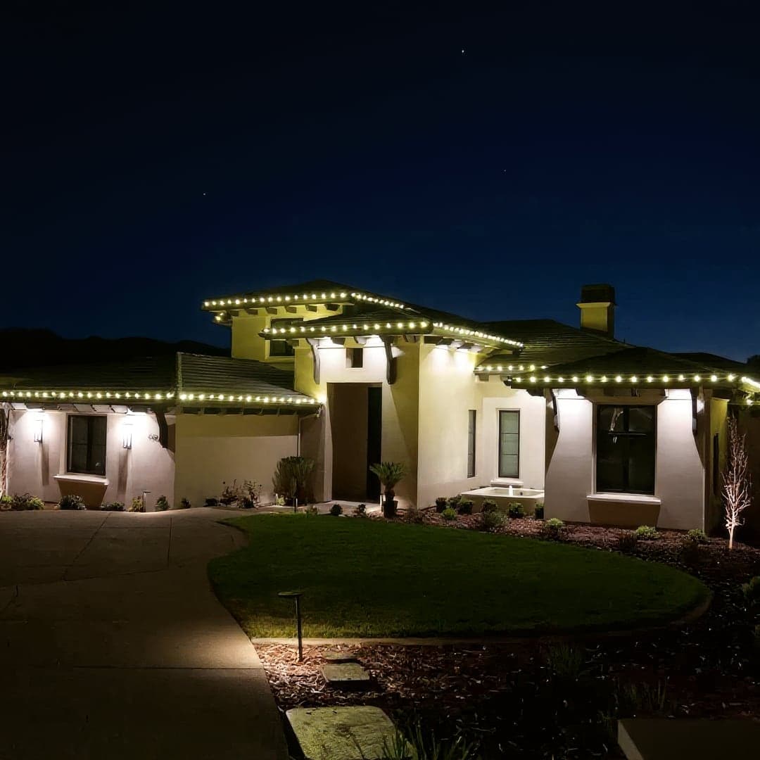 Christmas lights installed by Hernandez Lawnscape on a Baton Rouge home, photo 8