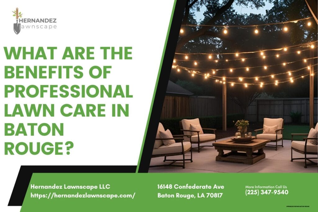 What are the benefits of professional lawn care in Baton Rouge