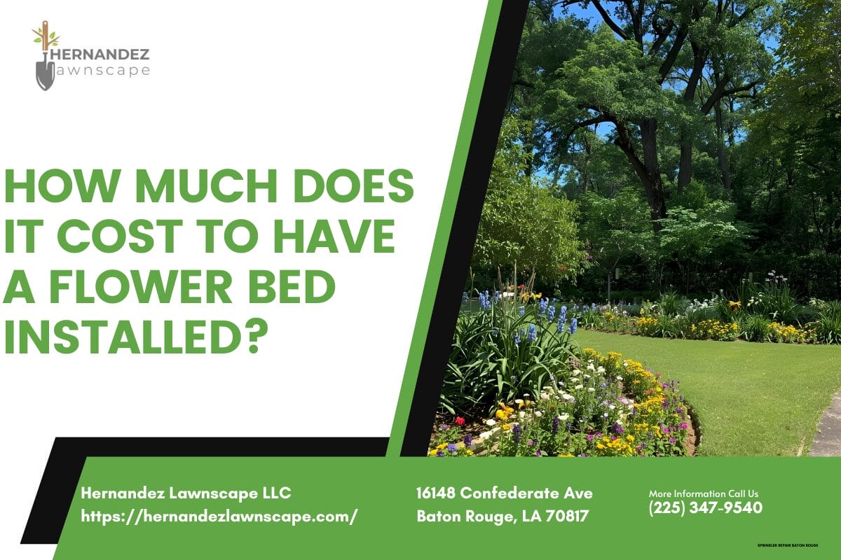 How much does it cost to have a flower bed installed